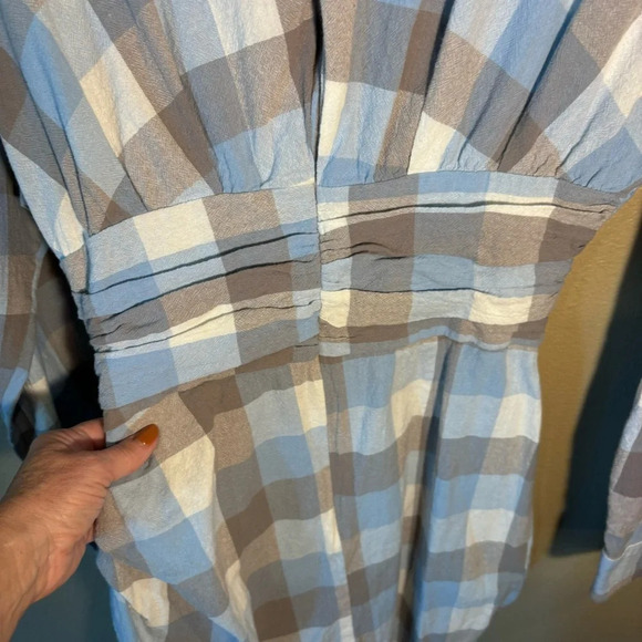 Atoir The Vision Dress in Air Force Blue Check, size 6, Contemporary Chic Retro - Picture 11 of 16